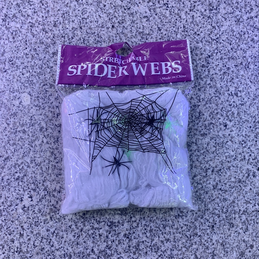 万圣节道具，20克白色蜘蛛棉