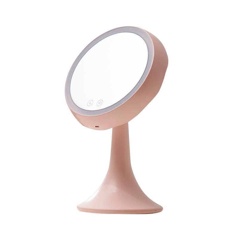 Direct-sale desktop LED makeup mirror with light, dormitory desk lamp, rechargeable folding mirror, creative mirror with light, mirror available for retail Item Picture