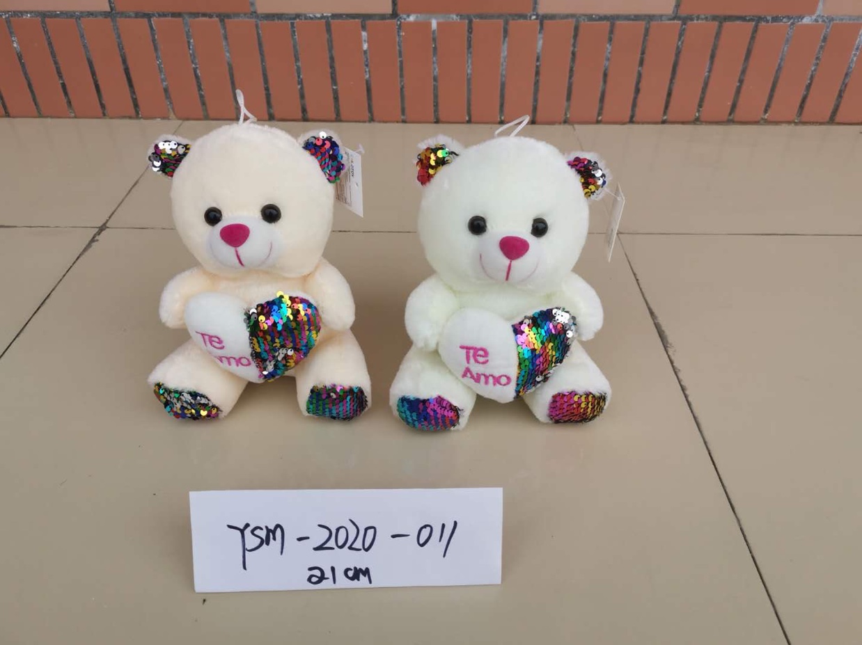 Wool toys give gifts to children
