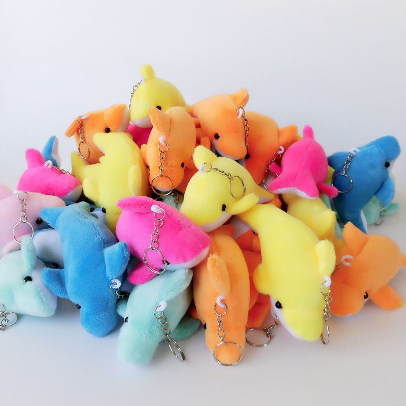The factory direct sales advertising small gift event offers practical dolphin plush toy pendants as gifts from the e-commerce online store