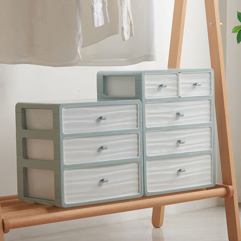 Direct sales three-in-one storage box, wardrobe style sock drawer, underwear storage box, compartment-divided storage box, plastic wonder Specification drawing