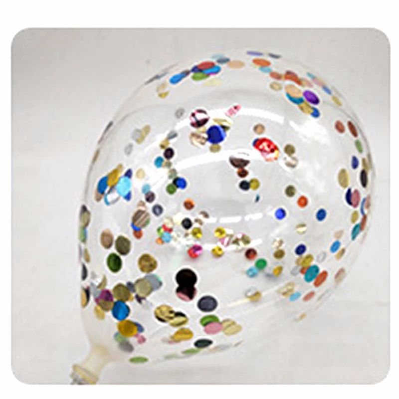12寸2.8克五彩铝箔纸屑亮片气球  婚庆生日派对气氛布置装饰亮片气球详情图7