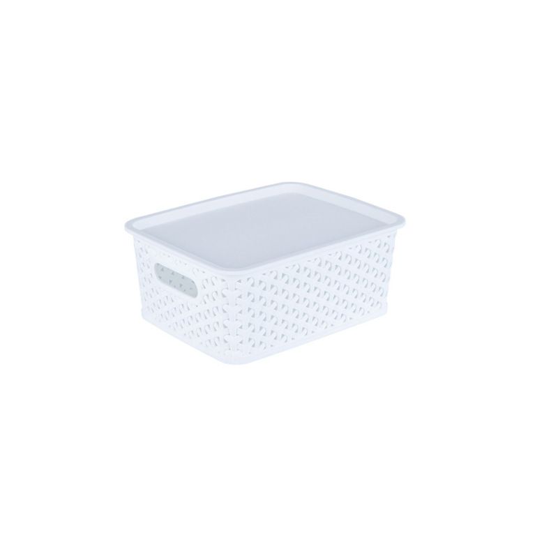 Direct-sale fashionable European and American storage basket, desktop hollowed-out storage basket, creative multi-functional covered storage basket, large size Item Picture