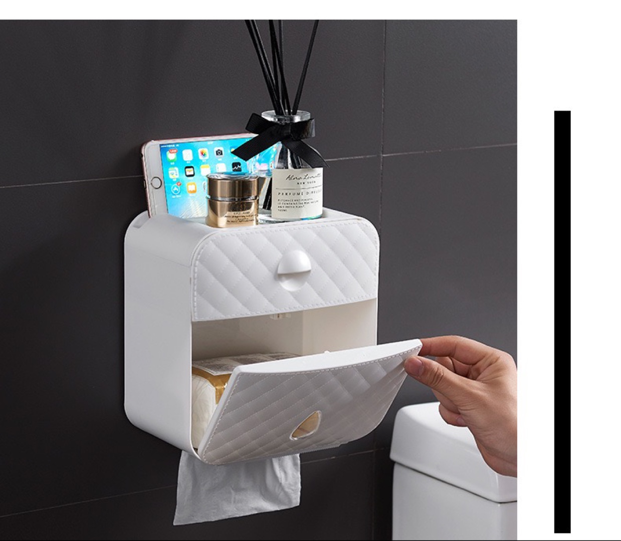 免打钉纸巾盒图