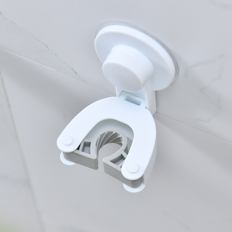 Direct sales anti-slip European-style dormitory hook-type mop rack, adhesive hook, balcony daily-use traceless handle clamp, wall hanging type full figure
