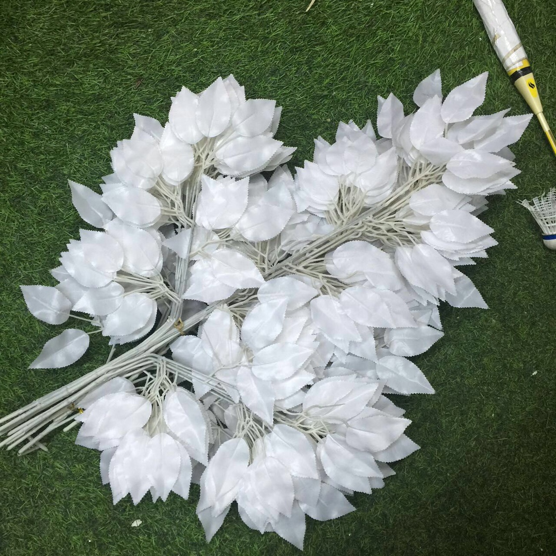 Ficus leaf simulation Ficus tree branch simulation plant golden branch false branch decoration project Yiwu wholesale silver Ficus tree branch wedding decoration thumbnail
