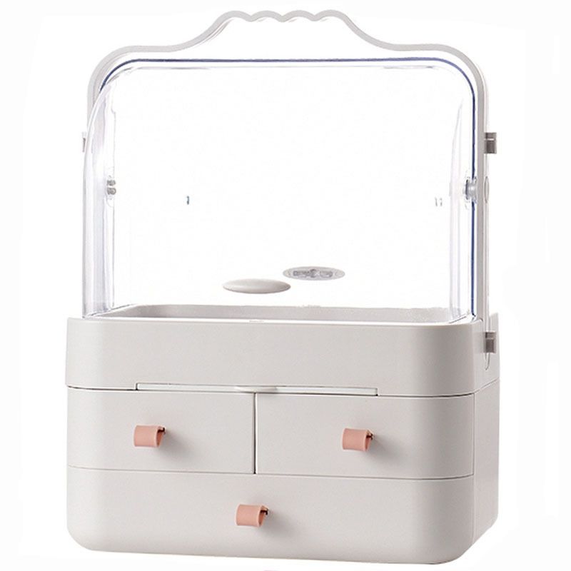 Direct-sale internet-famous cosmetics storage box, household dust-proof, student dormitory desktop, large-capacity skin care products, dressing table Item Picture