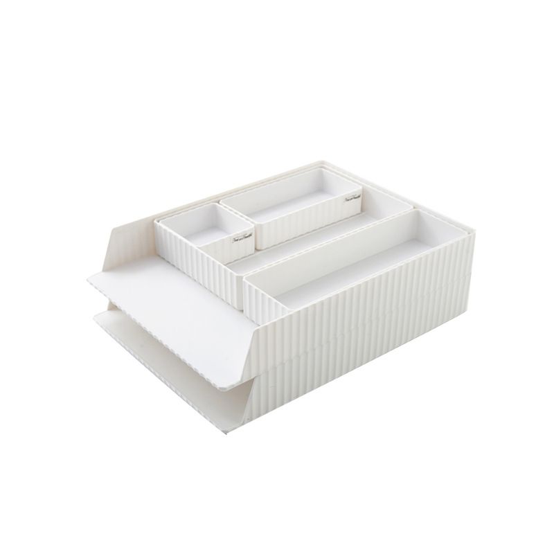 Direct sales desktop organization file rack, A4 paper storage, multi-layer plastic data basket, office stationery stand set Item Picture