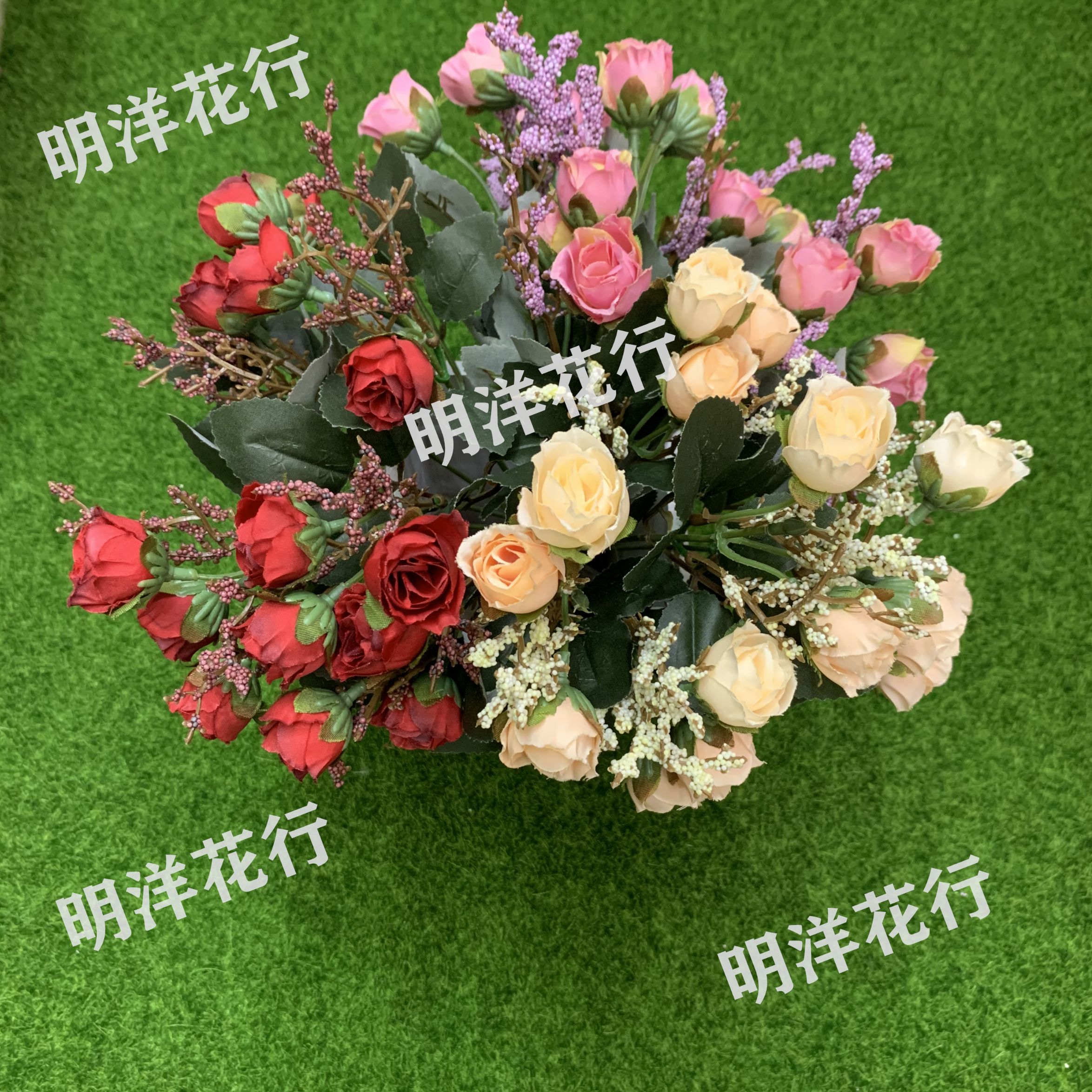 仿真花/绢花/工艺花白底实物图