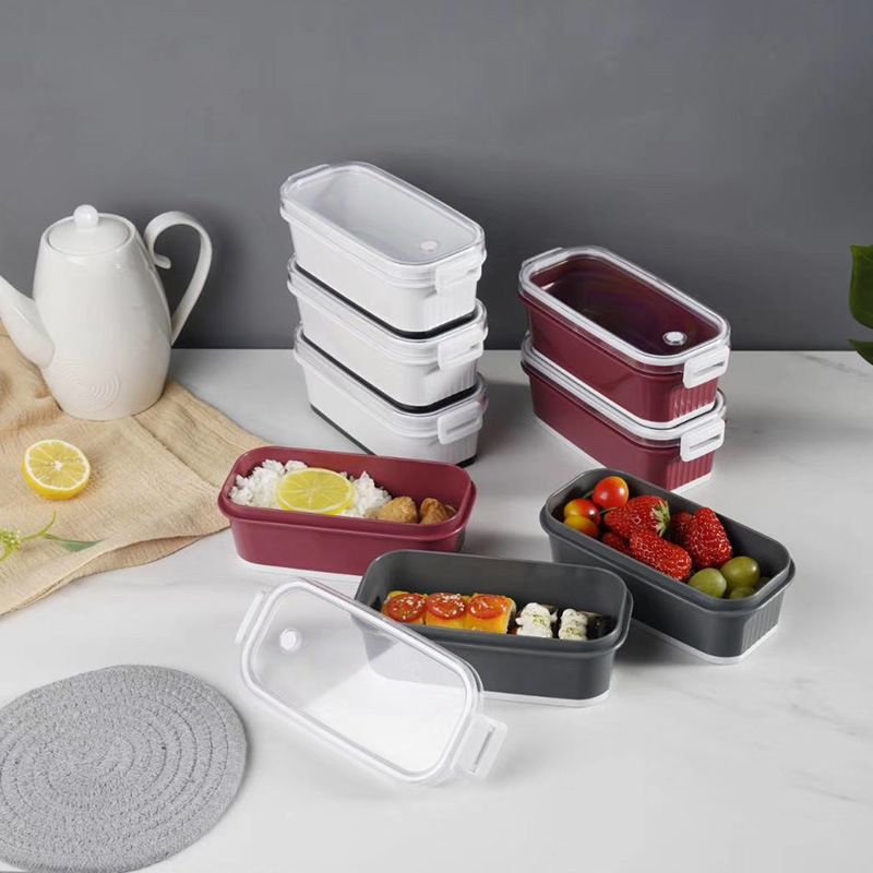 Direct-sale transparent plastic box, rectangular sealed box, refrigerator refrigeration box, food storage box, commercial storage box w-06 Specification drawing
