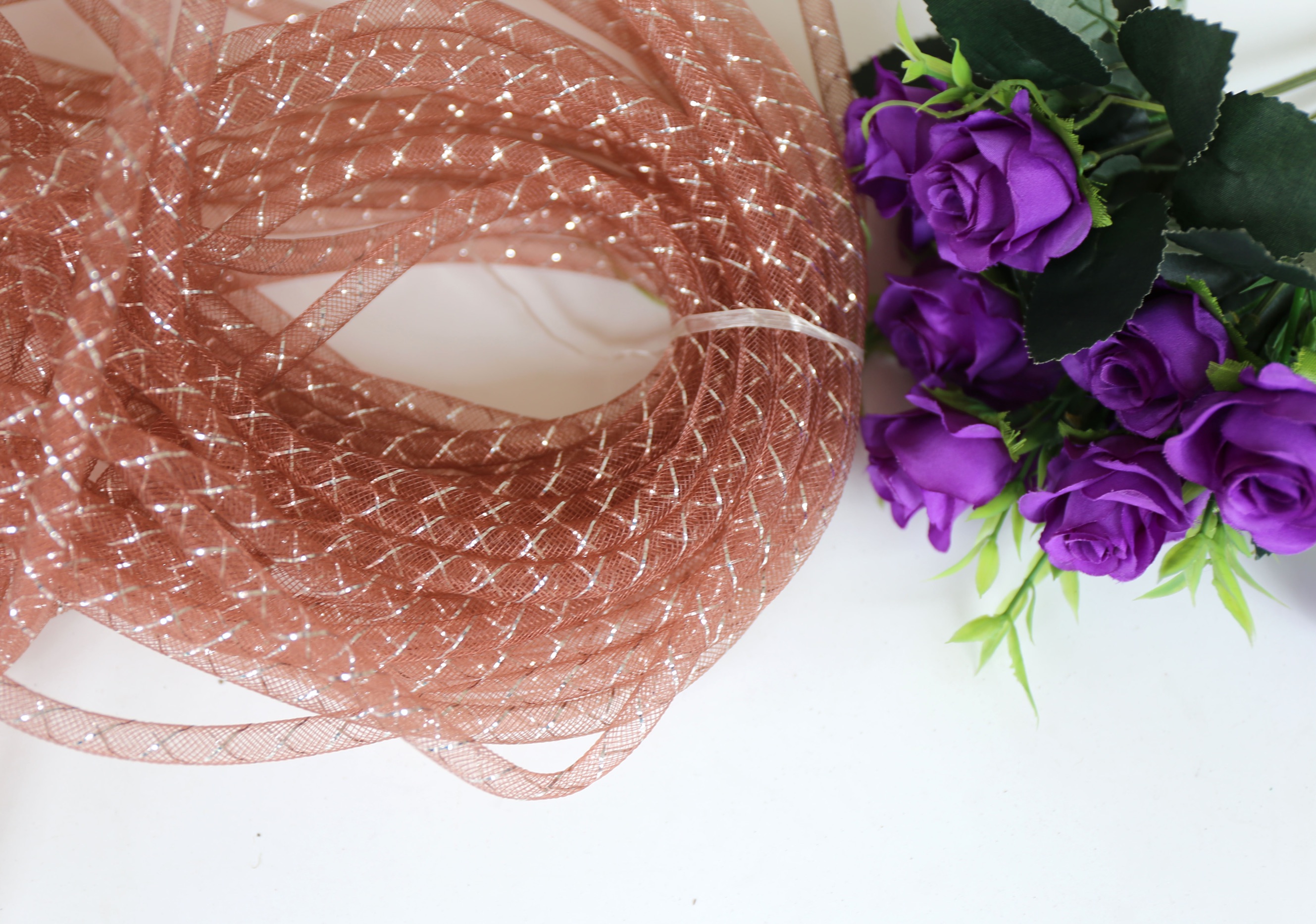 8Mm Mm Elastic Mesh Tube Elastic Nms Bracelet Necklace Acrylic Diamond Accessories details Picture