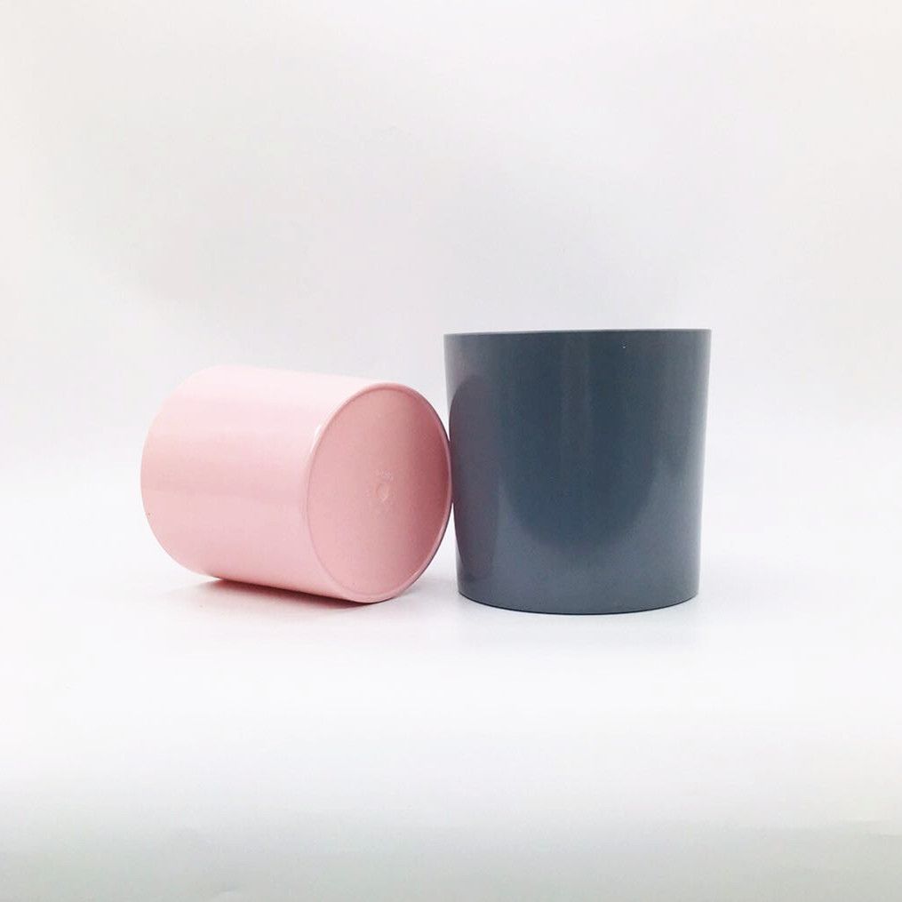 Factory direct sales of plastic flower POTS Y1809 cylindrical melamine flower POTS, plastic flower POTS imitating ceramic flower POTS Specification image