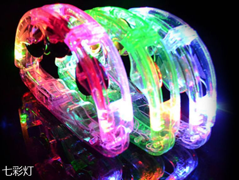 Led led ring bell bar KTV performance props colorful flash toys customized LOGO wholesale