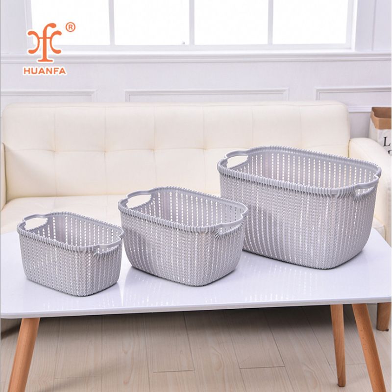 Direct sales desktop rattan storage baskets, kitchen sundries sorting and storage baskets, snack and toy storage baskets, bathroom clothes storage baskets Specification drawing