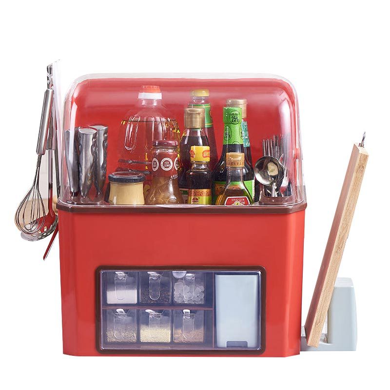 Direct-sale multi-functional kitchen storage rack, seasoning box set, household kitchenware storage rack, seasoning box, seasoning rack Item Picture