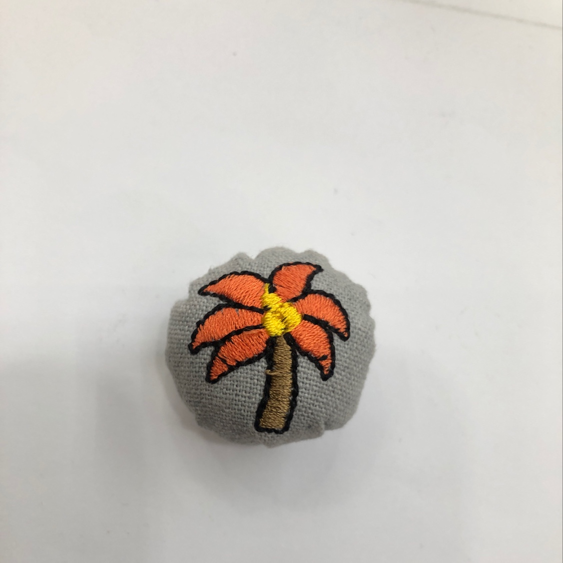Embroidered cute pumpkin, coconut tree and cactus small ball Application Scenario