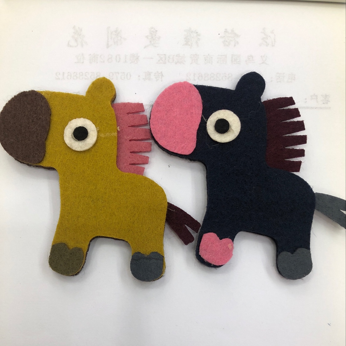 毛毡可爱的小马产品图