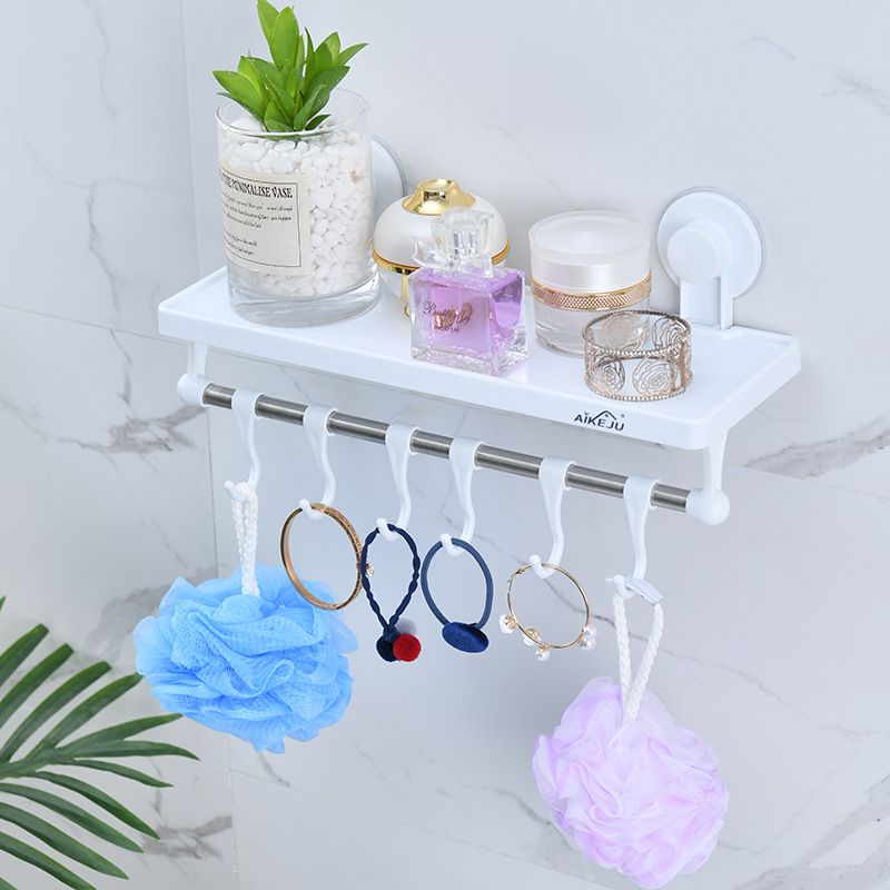 Direct-sale plastic suction cup storage rack in front of the mirror, washbasin, and wall-mounted rack without drilling holes full figure