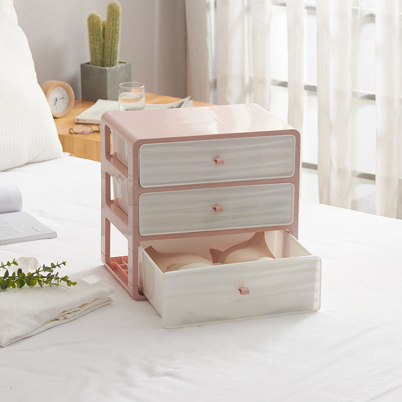 Direct-sale student dormitory drawer-type storage boxes, jewelry storage cabinets, and girls' cosmetics storage boxes Application Scenario