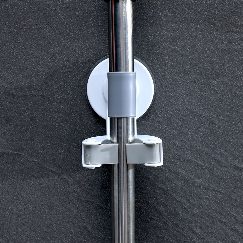 Direct sales anti-slip European-style dormitory hook-type mop rack, adhesive hook, balcony daily-use traceless handle clamp, wall hanging type details Picture