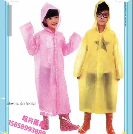 PVC children's raincoat for casual wear Walking tour rafting activity raincoat thumbnail