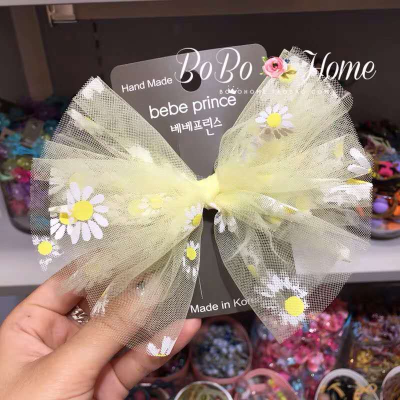 韩版清新小雏菊布艺手工发夹夹子少女饰品发卡夏日搭配爆款网红