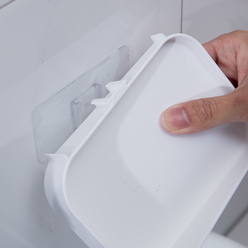 Direct sales bathroom soap box wall-mounted seamless adhesive bathroom draining soap rack storage box creative storage Application Scenario