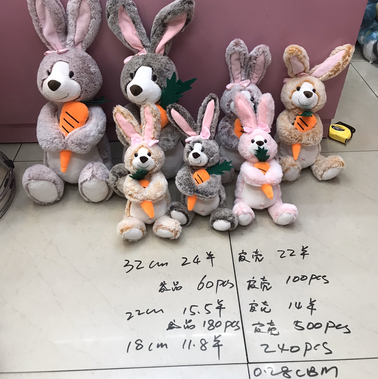 No. 3 Imitation Rabbit Fur Radish Rabbit Dreamy Plush Toy Pillow Doll Premium Doll details Picture