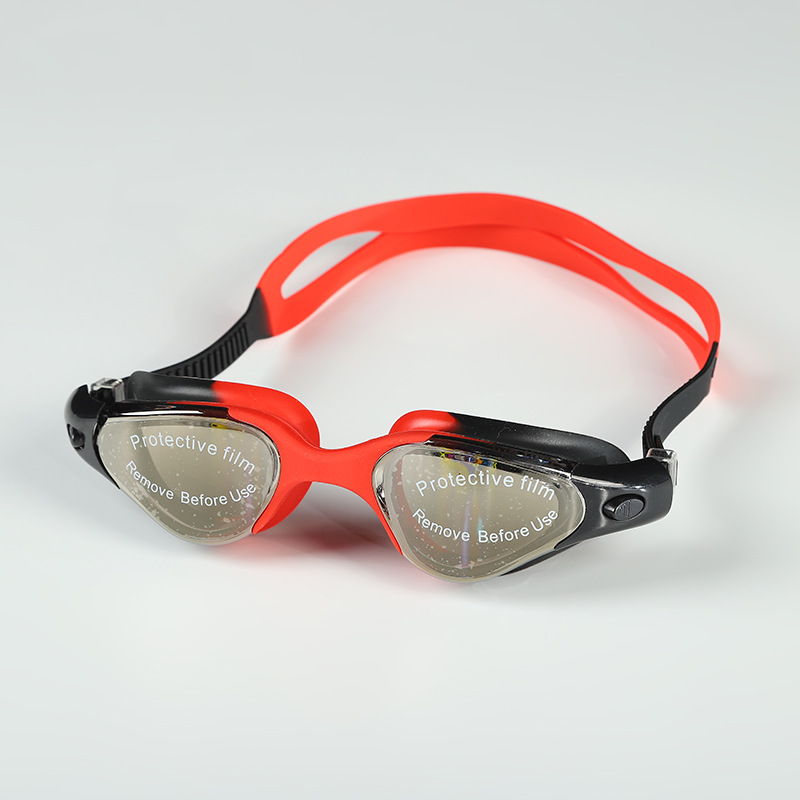 Electroplated anti-fog fashion cool swimming goggles hd comfortable silicone goggles Yiwu Oulong factory direct sale thumbnail