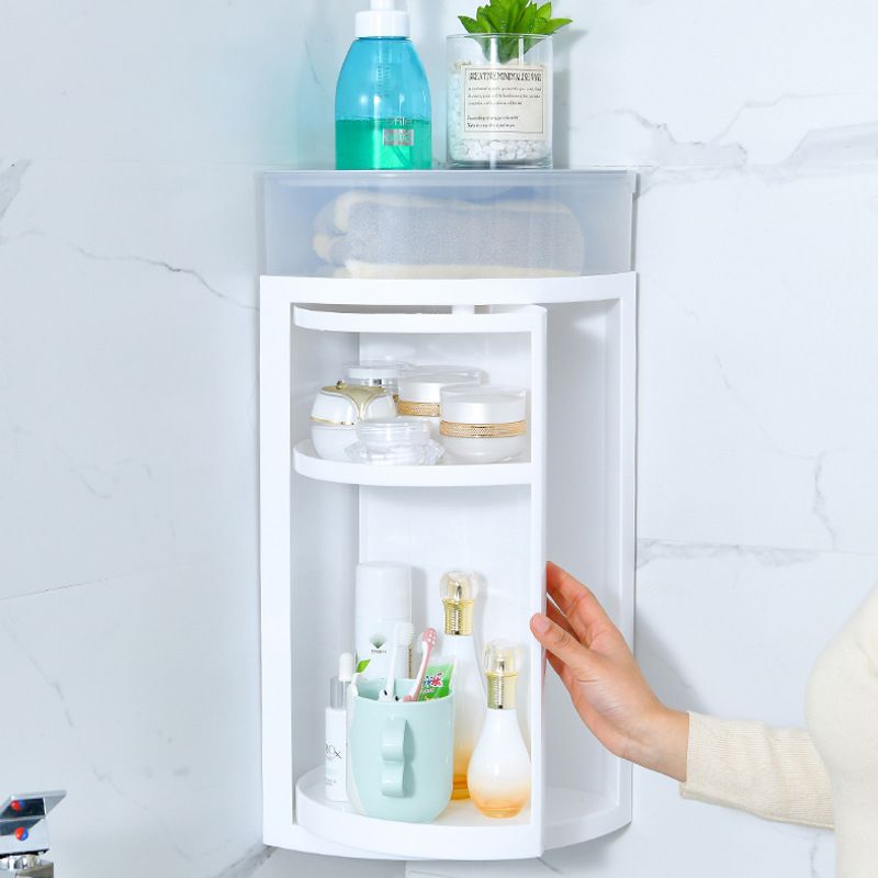 Direct-sale storage racks for bathrooms, toilets and kitchens, wall-mounted storage cabinets without drilling, modern and simple washbasins, rotating racks made of Pp material full figure
