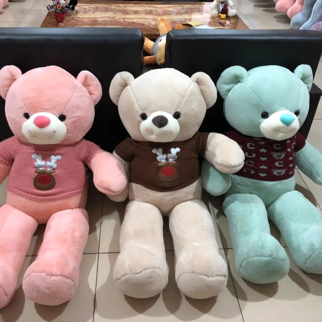 Plush toy rabbit fur colorful toy thumbnail