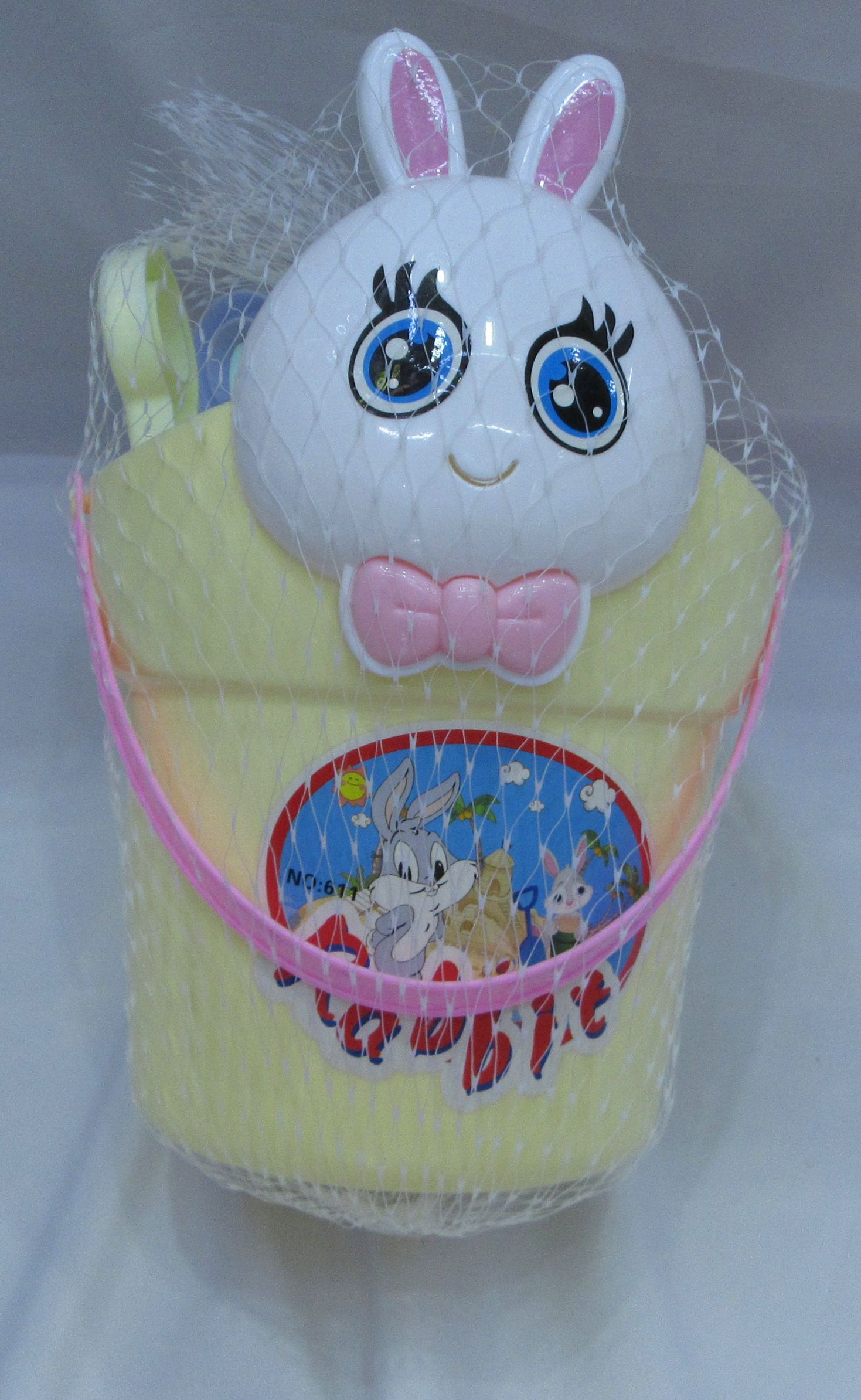 Cool Summer New children's toys, rabbit beach bucket toys, sports, leisure, traditional toys, water play toys, Boya toys, plastic 1