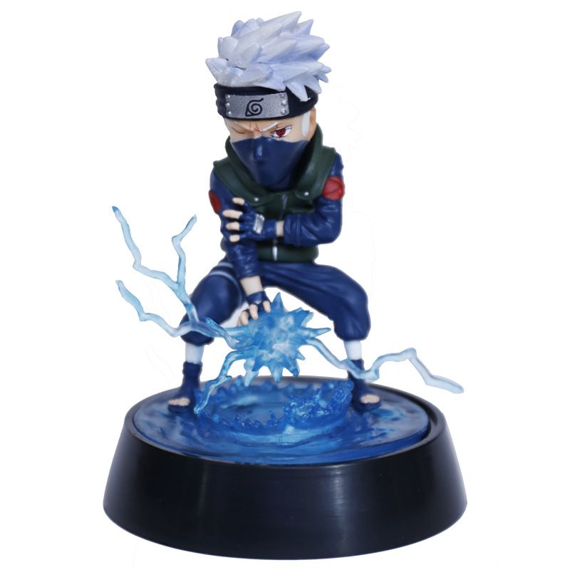 Four Q-version Naruto figurines from "Naruto" : GK Kakashi Naruto and Hashirama Pein models Specification image