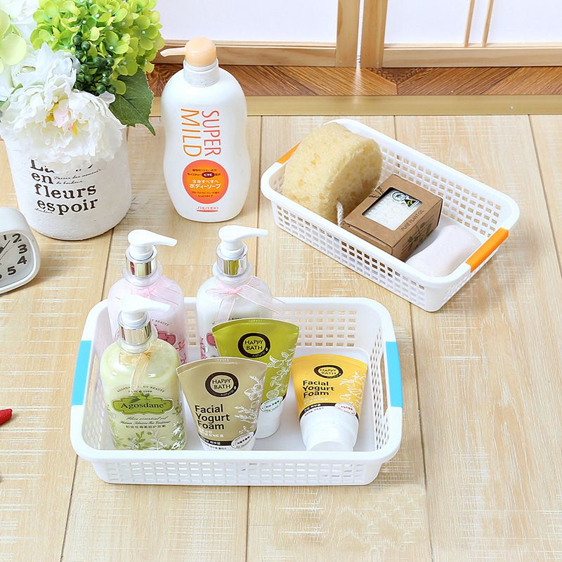 Direct sales rectangular plastic storage baskets, miscellaneous storage frames, desktop snack storage boxes, storage baskets. There are four sizes available in the kitchen: small 3542-A details Picture