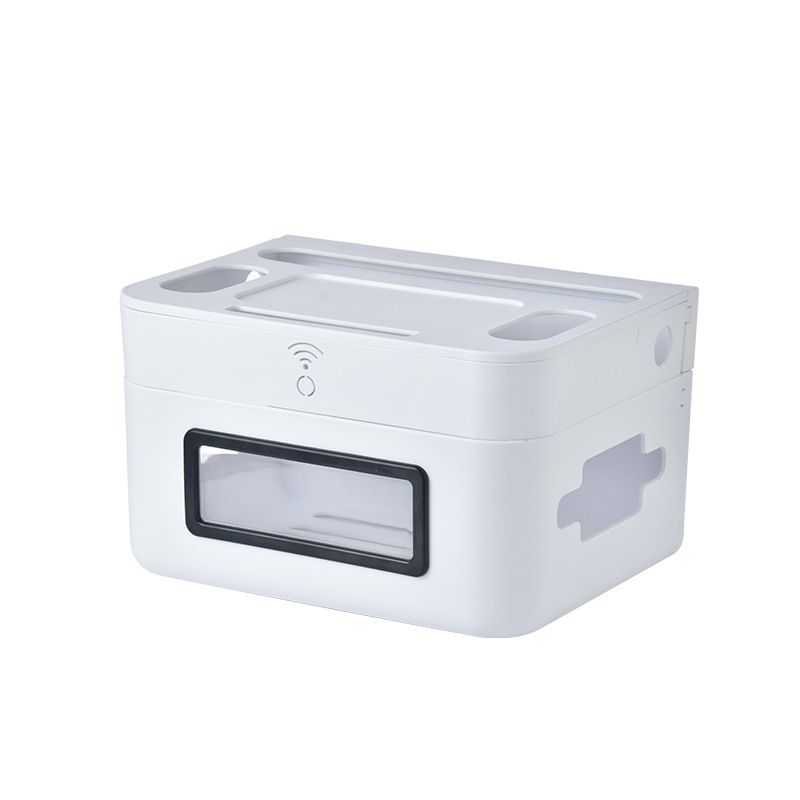 Storage box, desktop rack, data cable fixator, network cable storage wonder, power strip, organizing cable box Item Picture