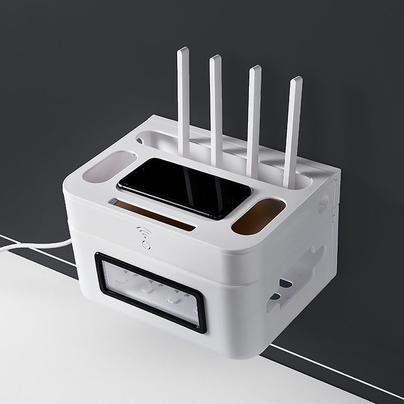 Storage box, desktop rack, data cable fixator, network cable storage wonder, power strip, organizing cable box Application Scenario