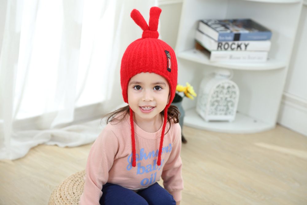 义乌好货 秋冬宝宝毛线帽子儿童加绒1男童女2女孩3韩版潮针织帽子详情图1