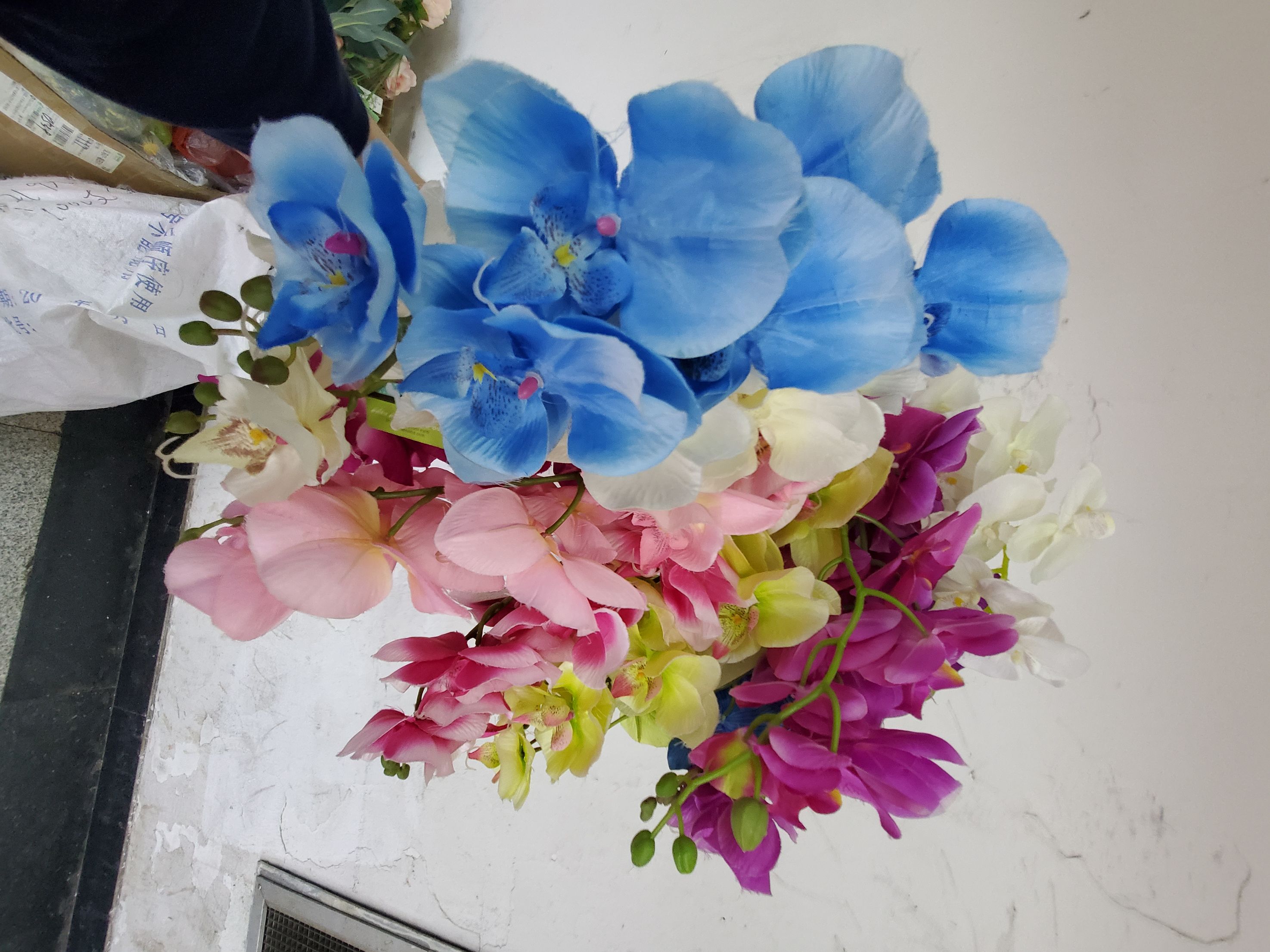 义乌靓媛塑料仿真工艺10头大单支蝴蝶兰（蔡）