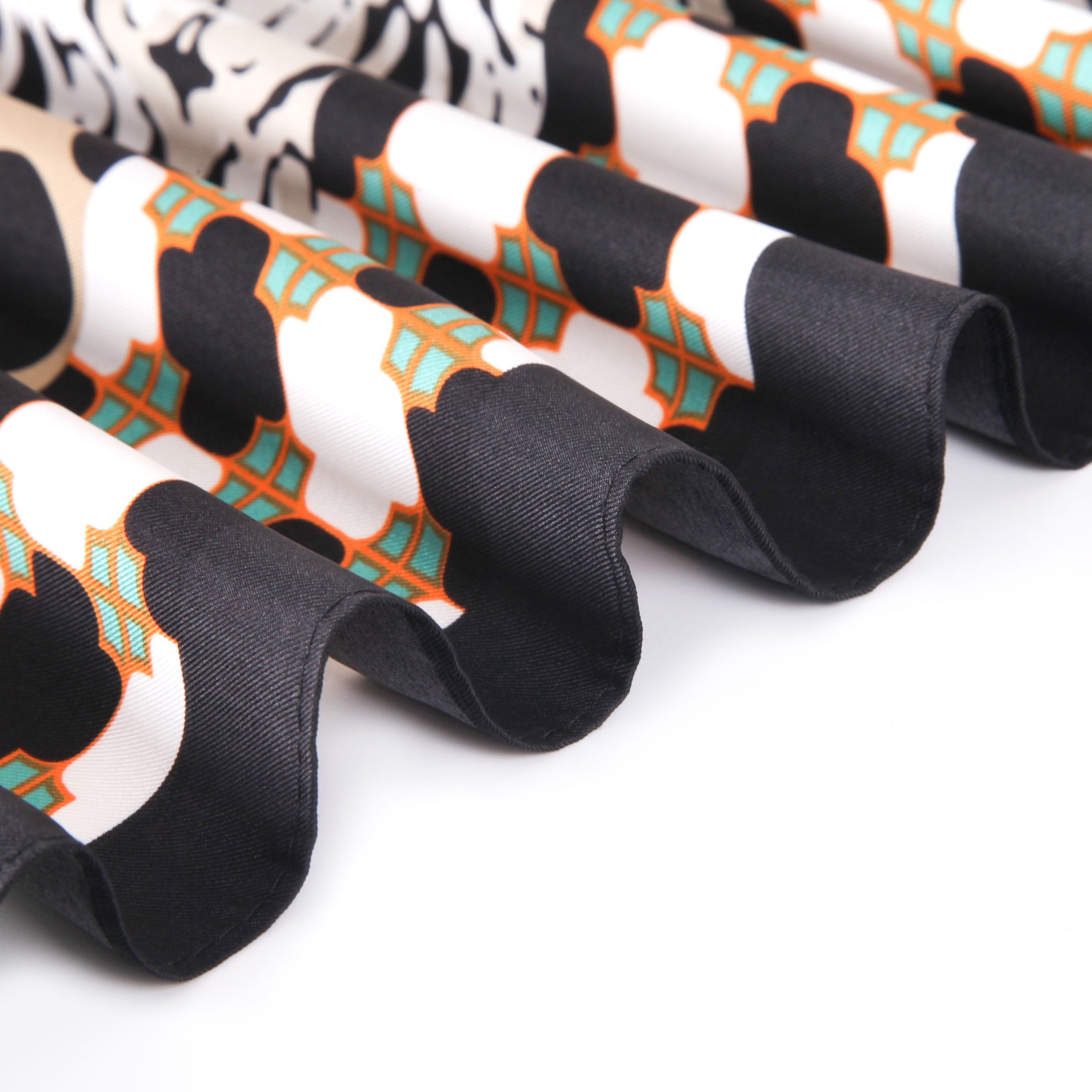 Cross-Border Twill Silk Cashew Patchwork Pattern Scarf Spring And Autumn Multi-Functional Printed Scarf Selling In Stock undefined
