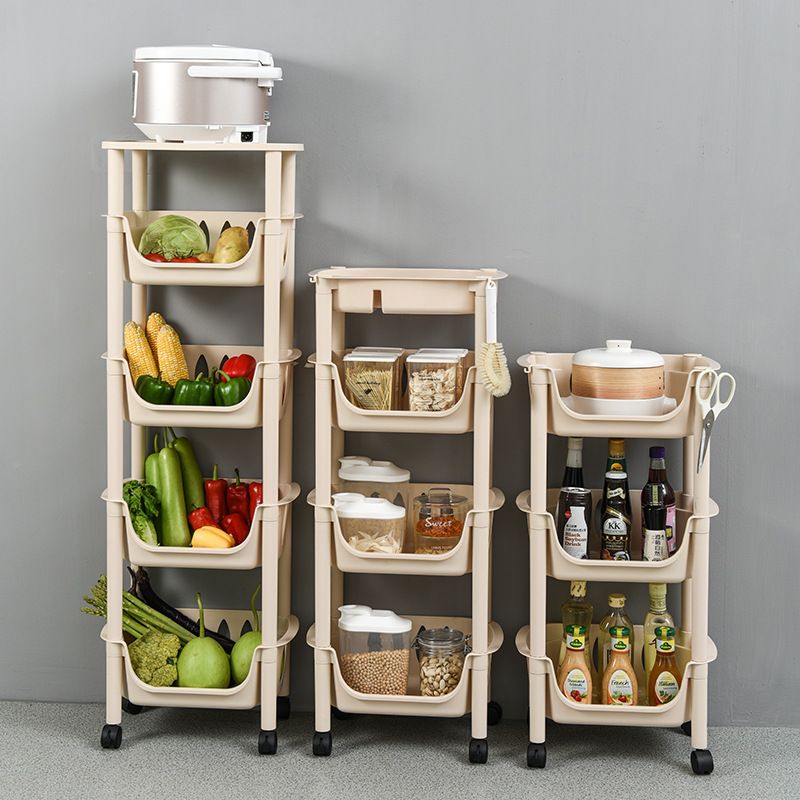 Direct-sale kitchen storage racks, floor-standing multi-layer vegetable racks, vegetable baskets, storage baskets, household fruit and vegetable storage wonders full figure
