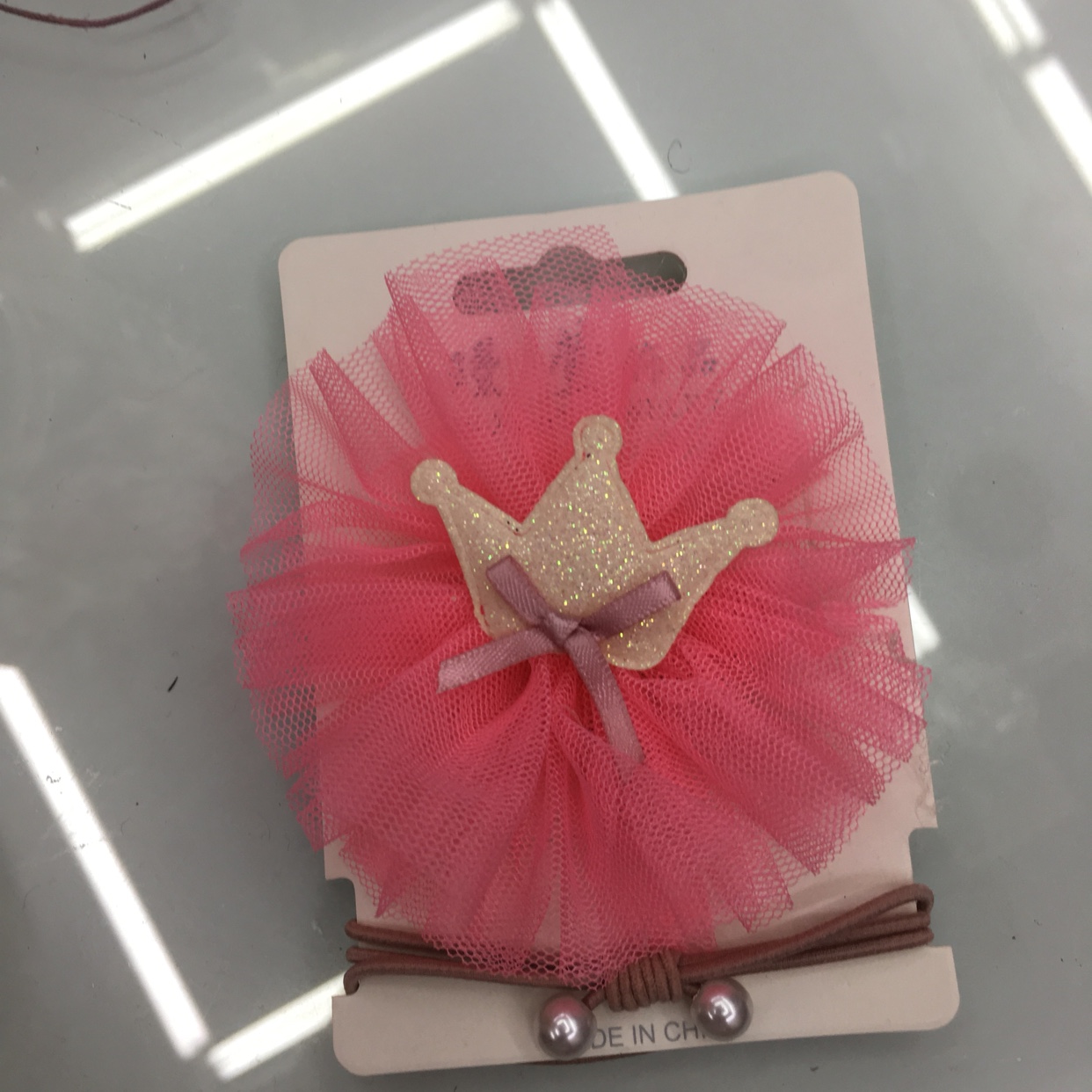 Korean version crown gauze flower, a 6-centimeter crescent-shaped bestseller on Amazon cross-border e-commerce.
