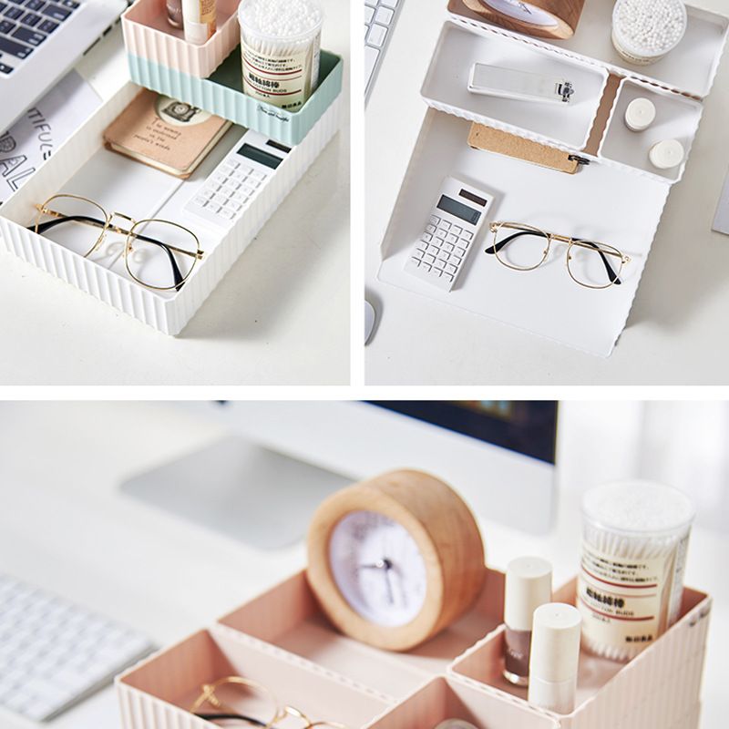 Direct sales desktop organization file rack, A4 paper storage, multi-layer plastic data basket, office stationery stand set Application Scenario