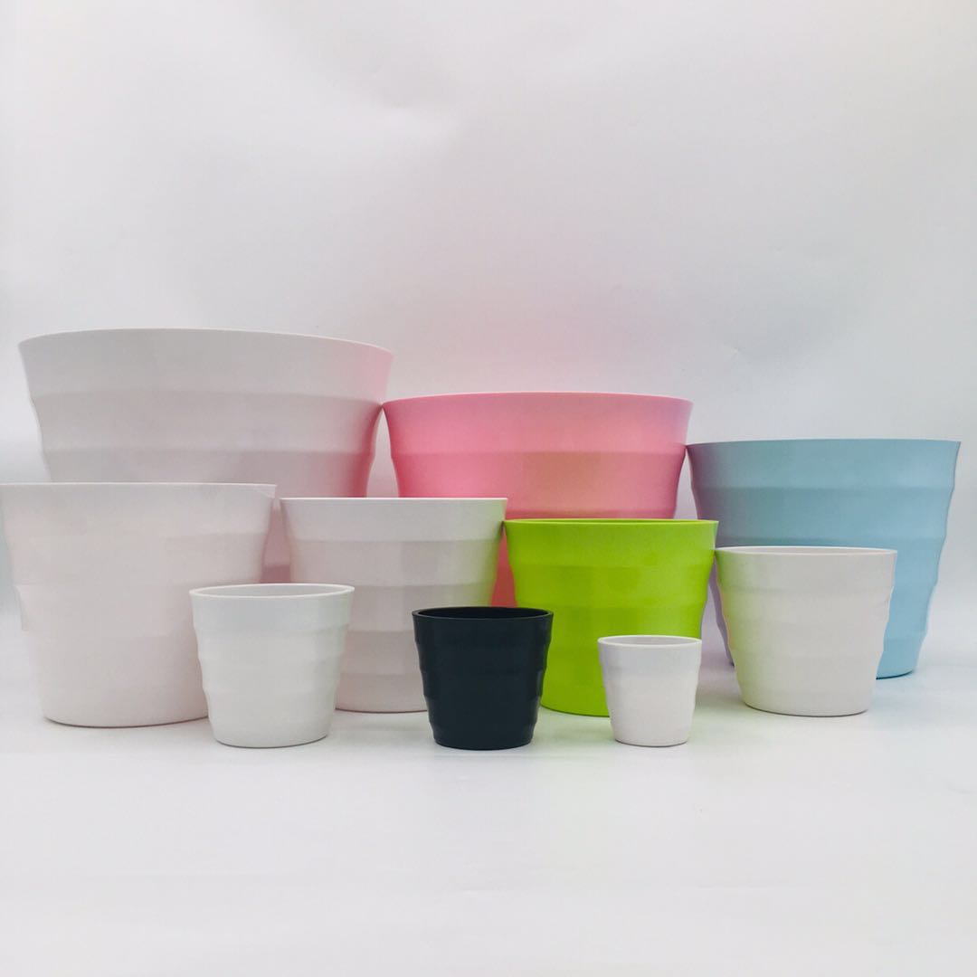 Factory direct sales of best-selling plastic flower POTS Y02, coarse-textured flower POTS, melamine flower POTS, plastic flower POTS, and imitation porcelain flower POTS detail image 1