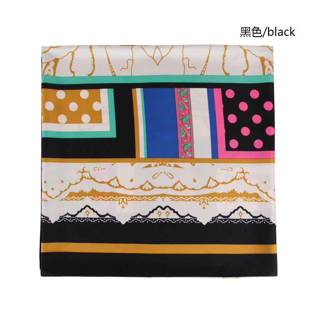 Manufacturers Supply Twill Silk Four Pieces Of Polka Dot Women's Scarf European And American Style Spring And Autumn Printed Scarf In Stock undefined
