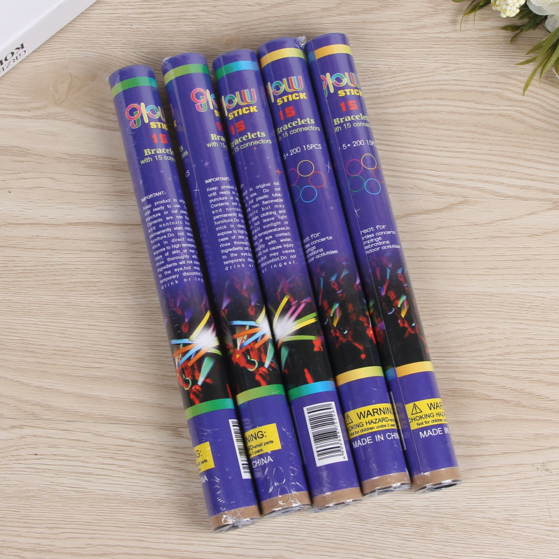 小孩玩具夜市地摊货15支装液体荧光棒发光儿童玩具套装夜光棒详情11