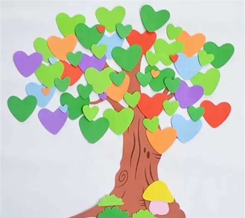 EVA tree, classroom blackboard, wall newspaper decoration Item Picture
