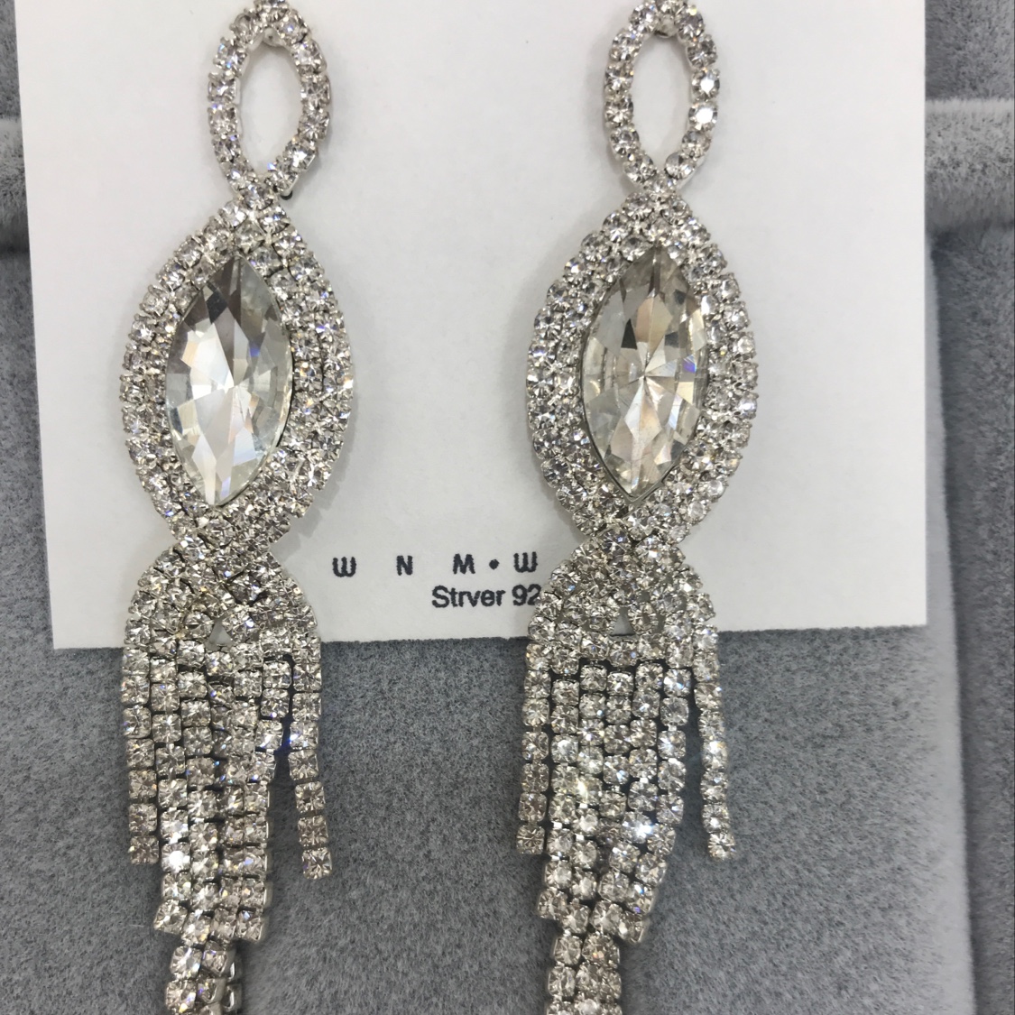 Flowing comb earrings