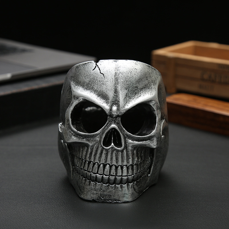 鬼脸面具万圣节舞会化妆男款骷髅全脸面具鬼头复古装扮迷吓人道具产品图