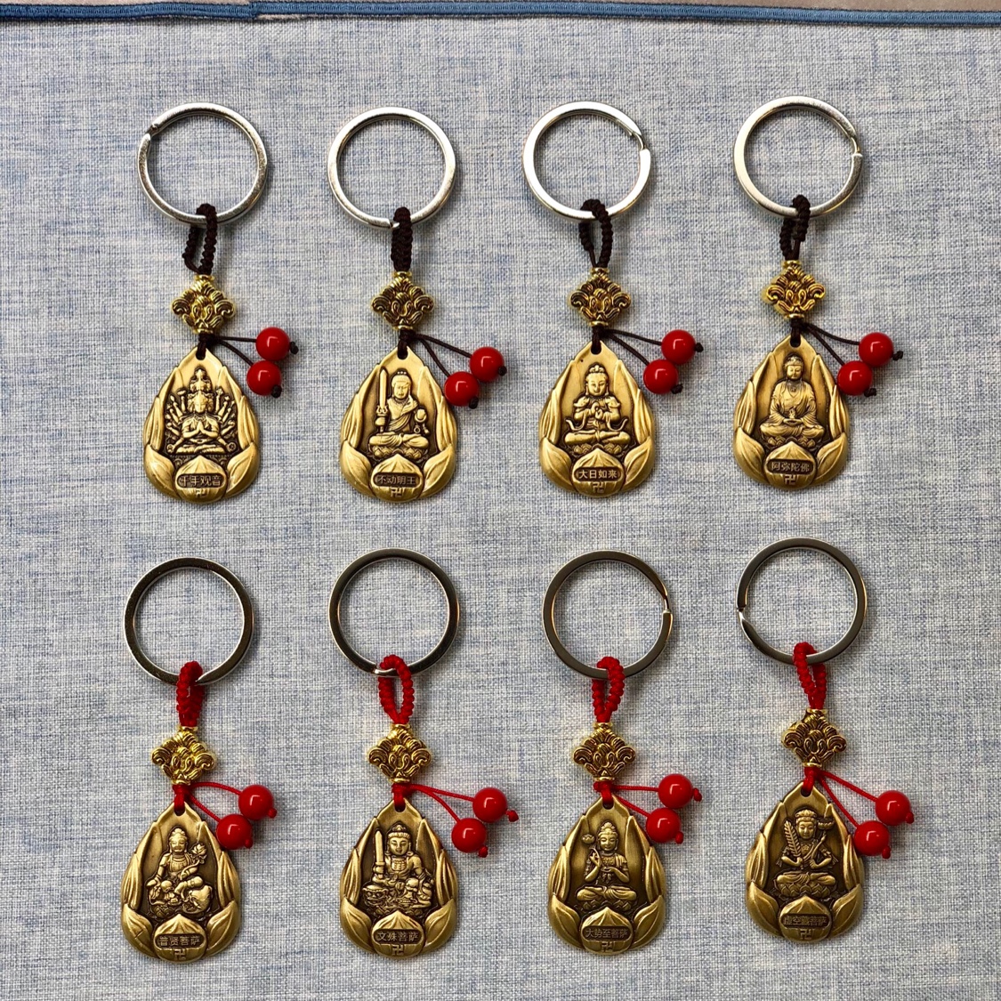 牛皮汽车钥匙扣挂件钥匙扣玻璃挂饰时尚简约车用钥匙挂件配件