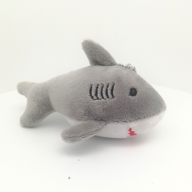 Cartoon shark plush toy pendant, wedding throwing doll, claw machine doll, bag pendant, headwear accessory for women detail image 4
